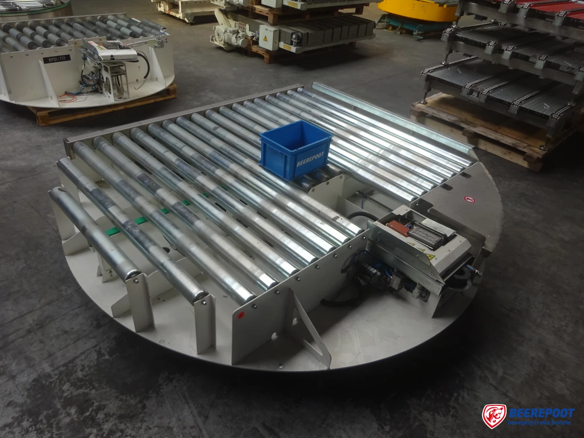 Roterende rollenbaanwissel